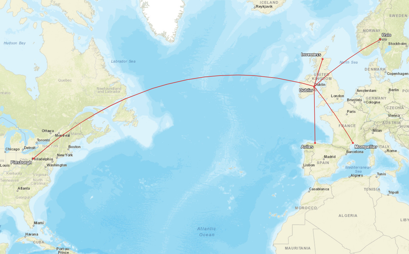 Aer Lingus New Routes Map