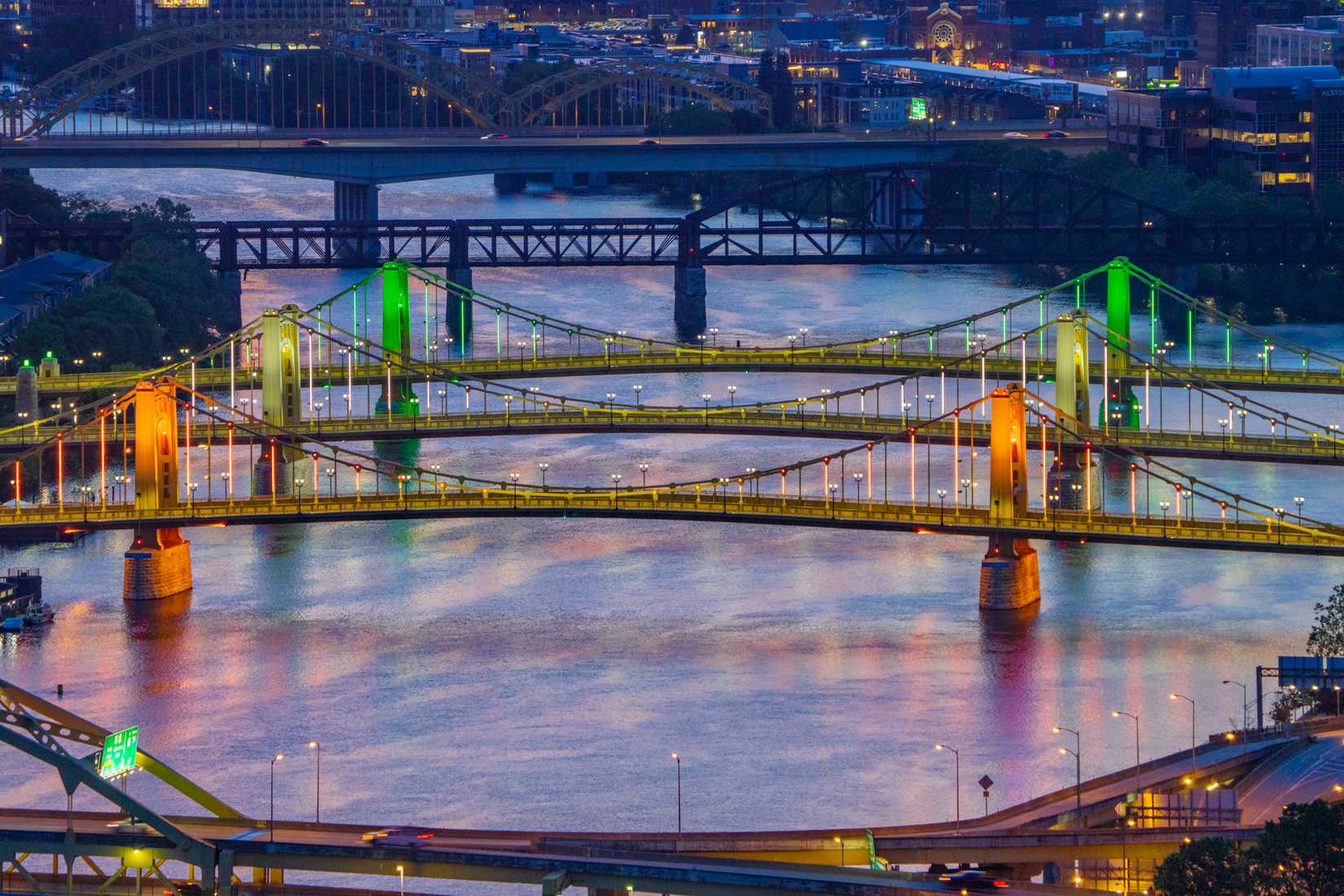 Pittsburgh Three Sisters Bridges