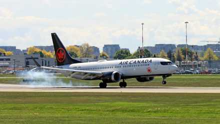 Air Canada Boeing 737 MAX 8 in Vancouver