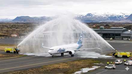 Alaska Airlines Boeing 737 MAX 8 mock up