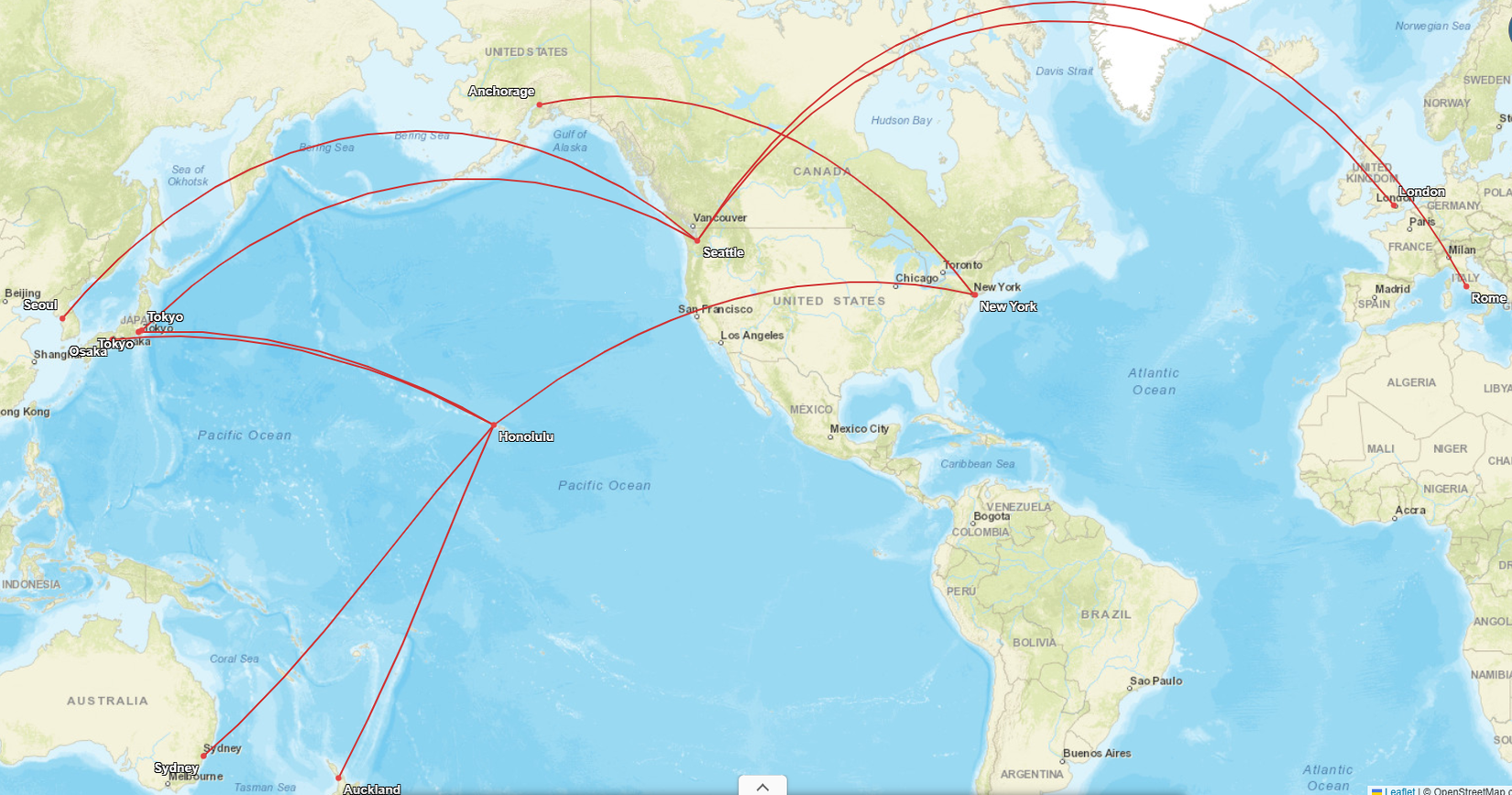 Alaska Airlines Longest Routes