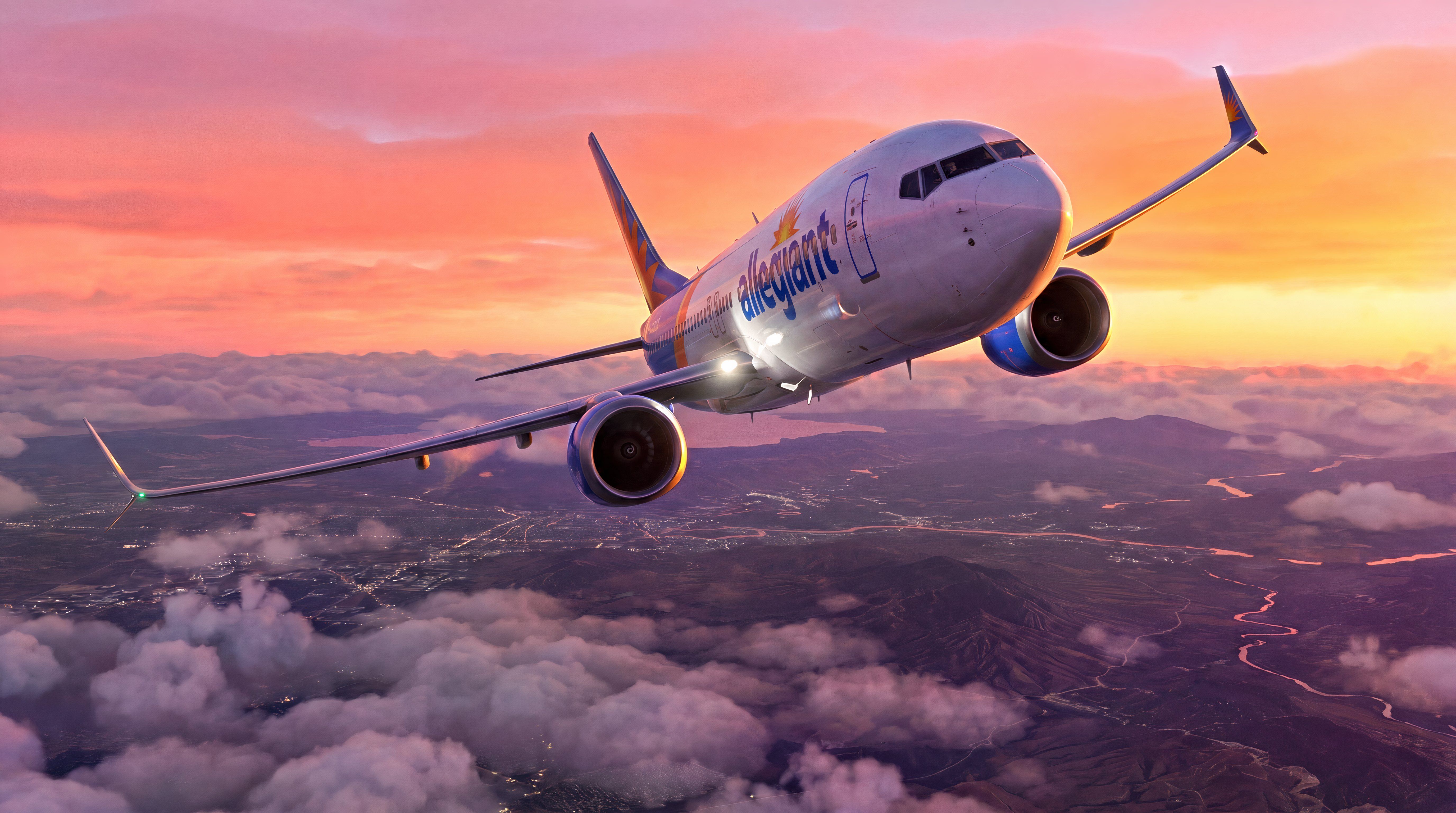 Allegiant Air Boeing 737 MAX 8 mock up