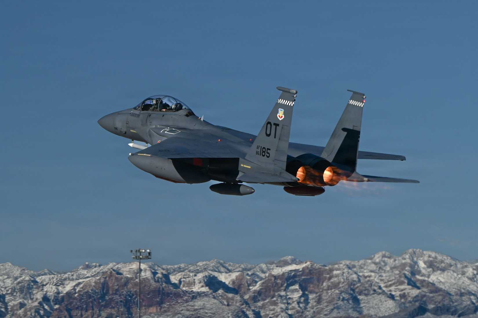 An F-15E Strike Eagle aircraft assigned to the 40th Flight Test Squadron, Eglin Air Force Base.