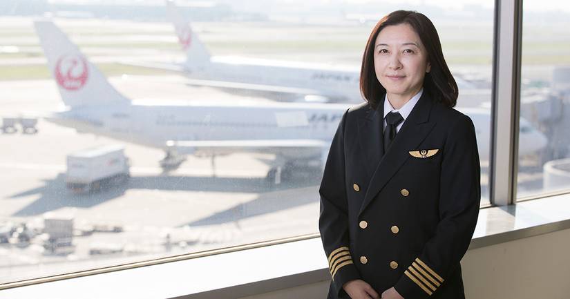 Ari Fuji is the first female pilot in command and flight instructor at a commercial passenger airline in Japan.