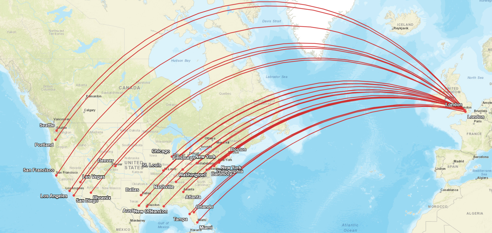 BA US Routes Q3 2026