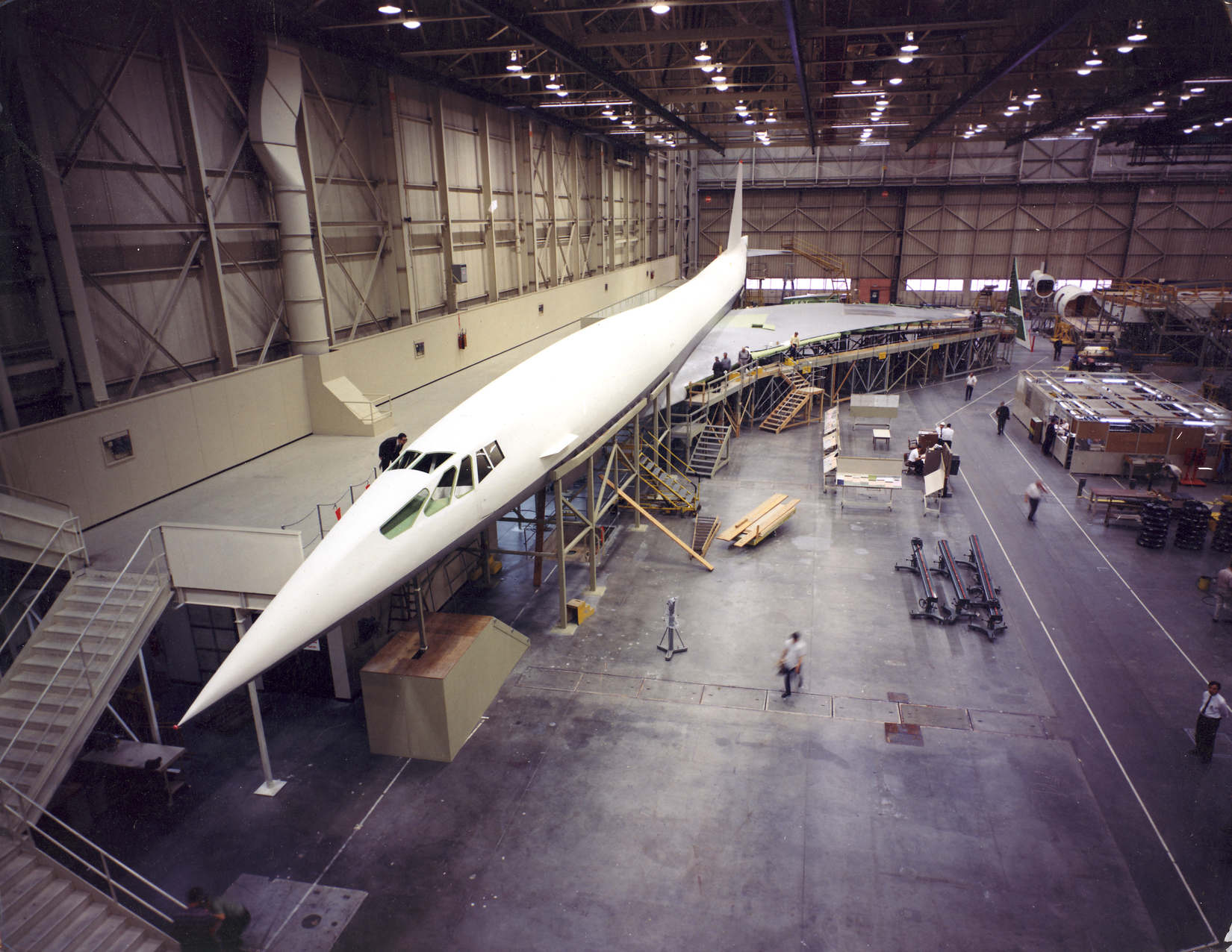 Boeing 2707 SST Mockup in the factory at Paine Field, Everett, WA