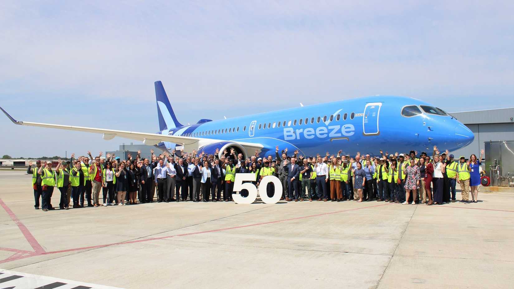 Breeze Airways 50th Airbus A220