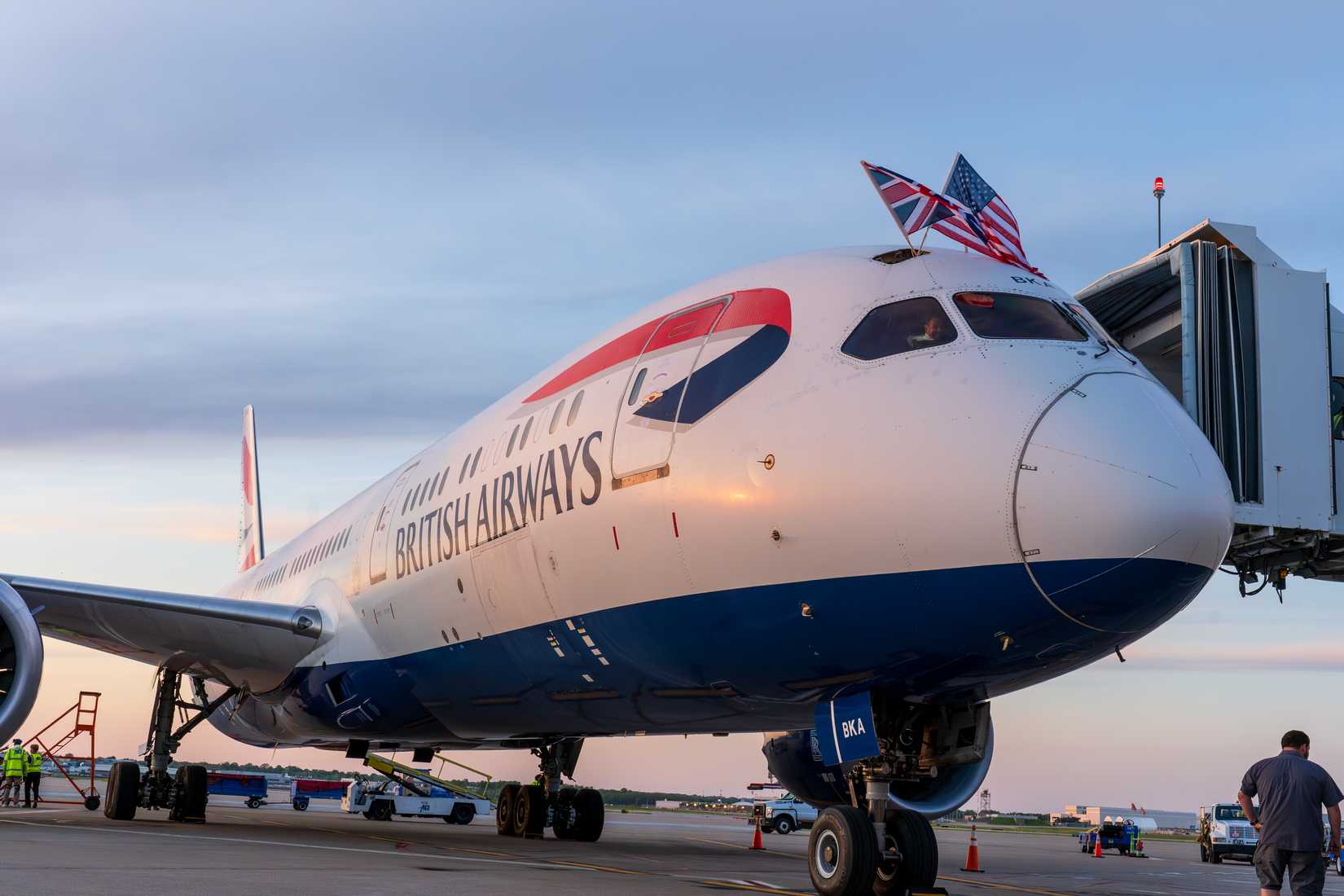 British Airways 787 Nose Closeup