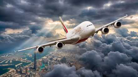 Emirates Airbus A380 mock up1
