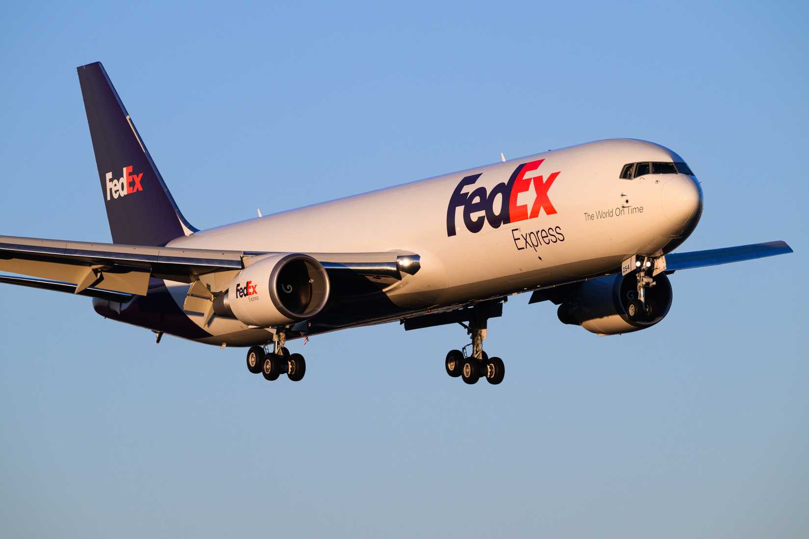 FedEx Boeing 767-300F flying