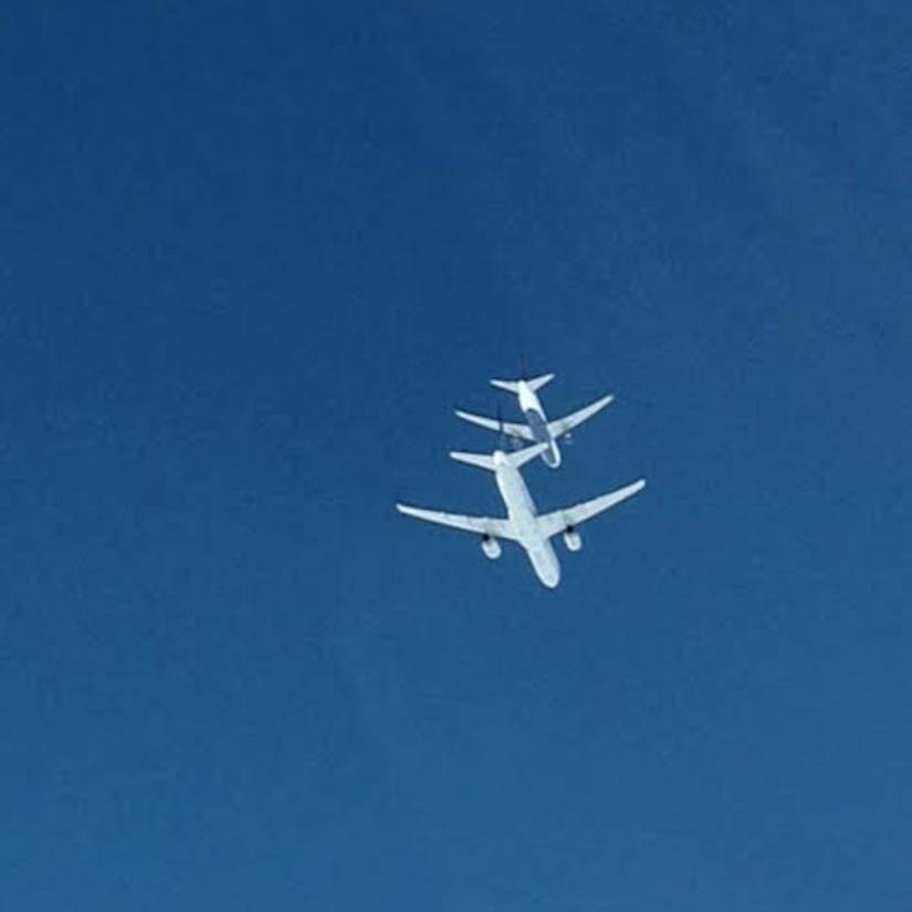 Increased navigational accuracy can place several aircraft on the same course in the same lateral position