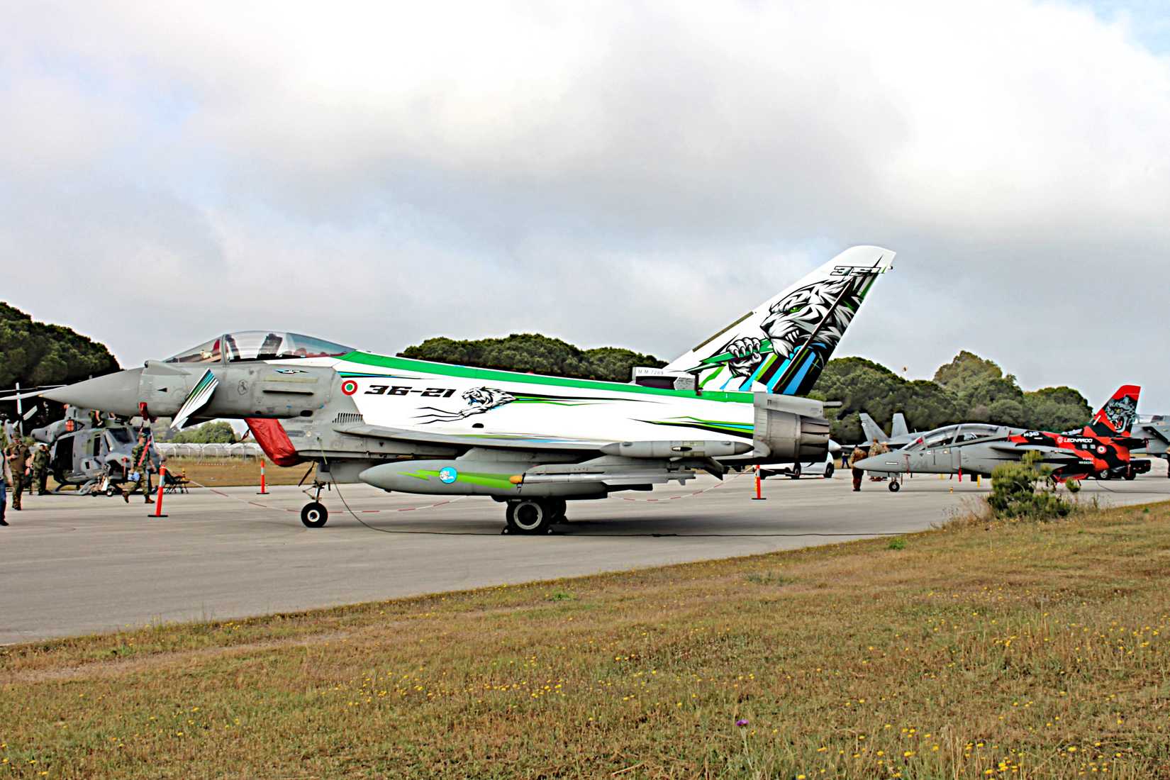 Eurofighter Typhoon of Italian Air Force, 36°Stormo, at NATO Tiger Meet 2026, Araxos