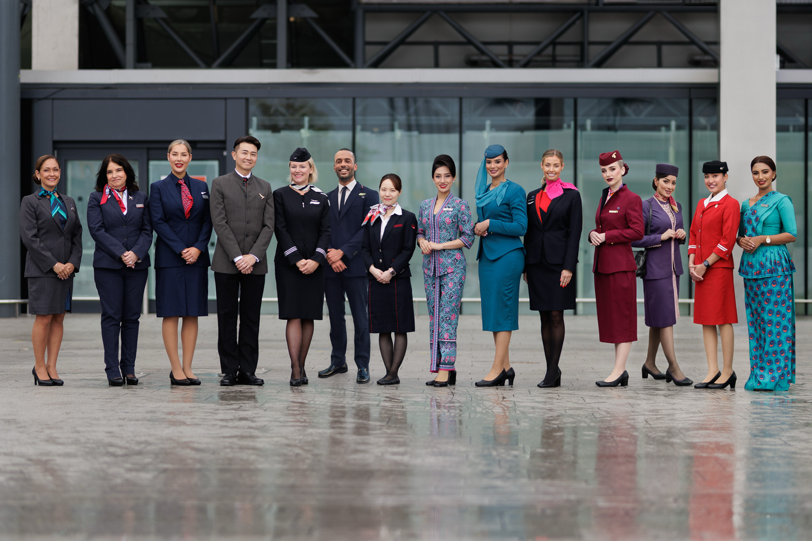 oneworld Cabin Crew At Heathrow