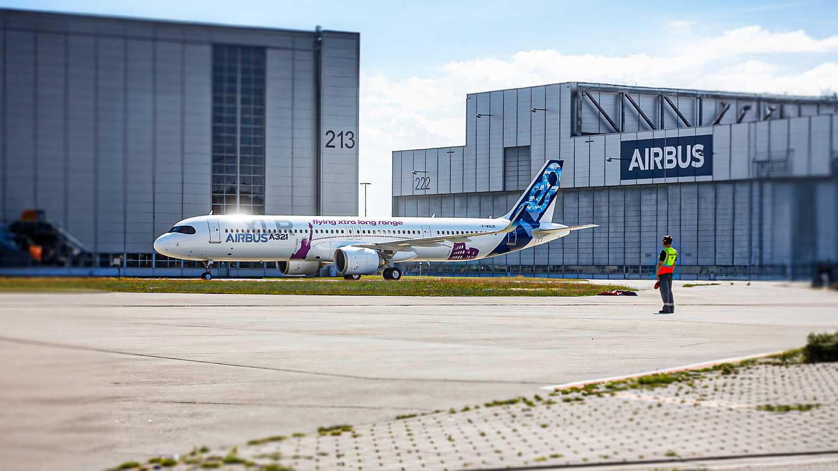Airbus A321XLR at the Airbus factory 