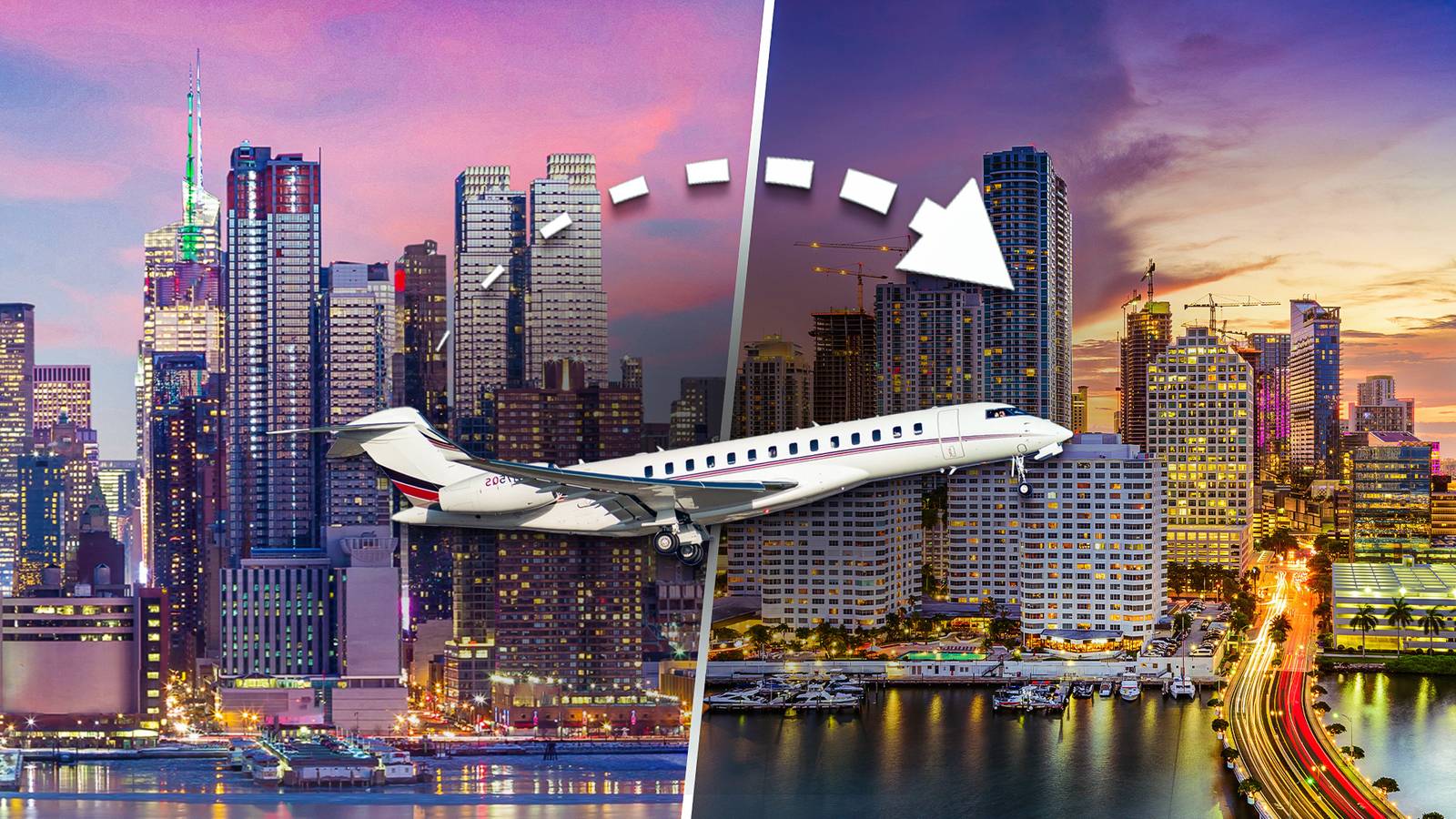 Jato particular NY-Miami em 2026: Por que a rota de luxo é tão valorizada?