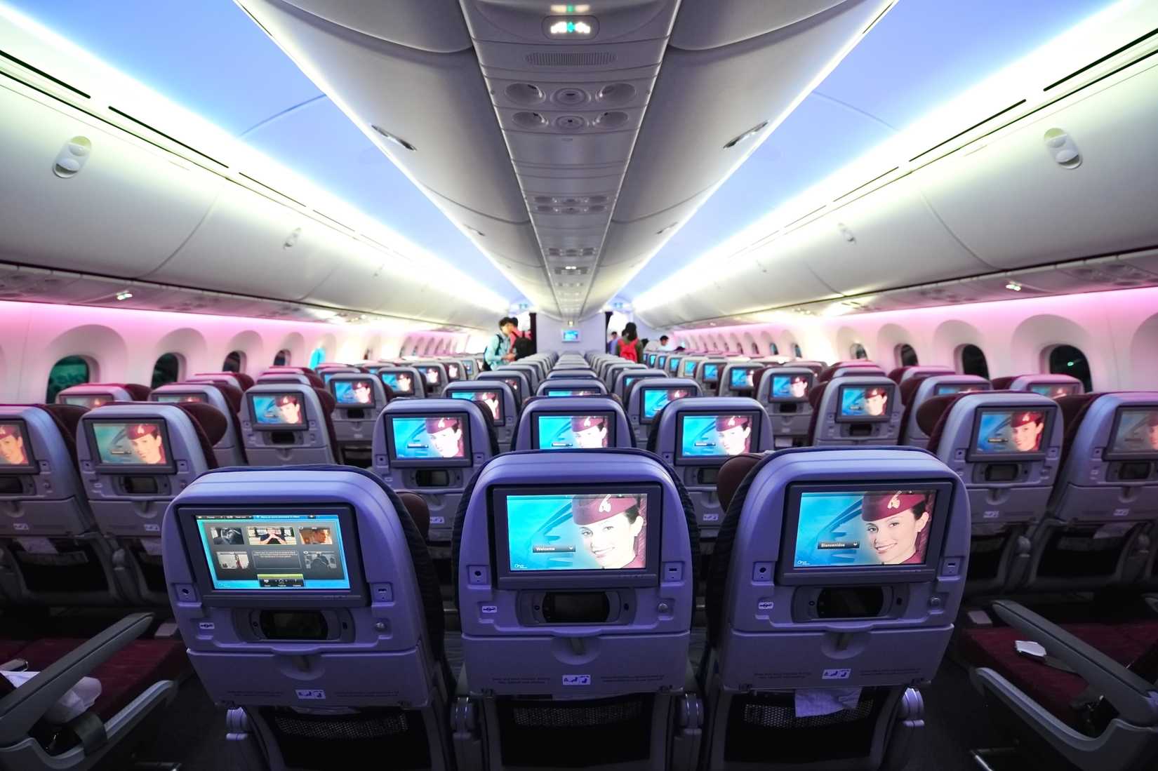 Qatar Airways Economy Cabin seat back