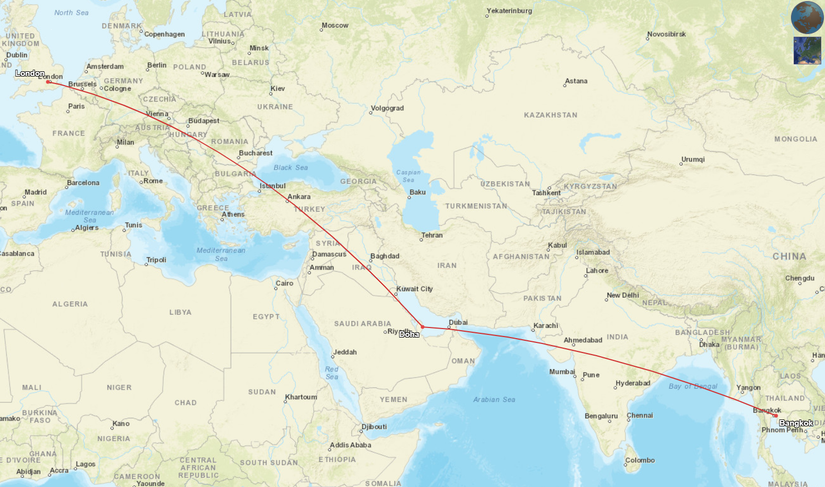 Qatar Airways June 2026 A380 Routes
