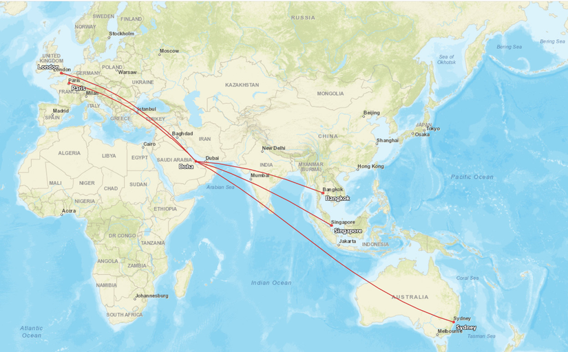Qatar Airways Late 2026 A380 Routes