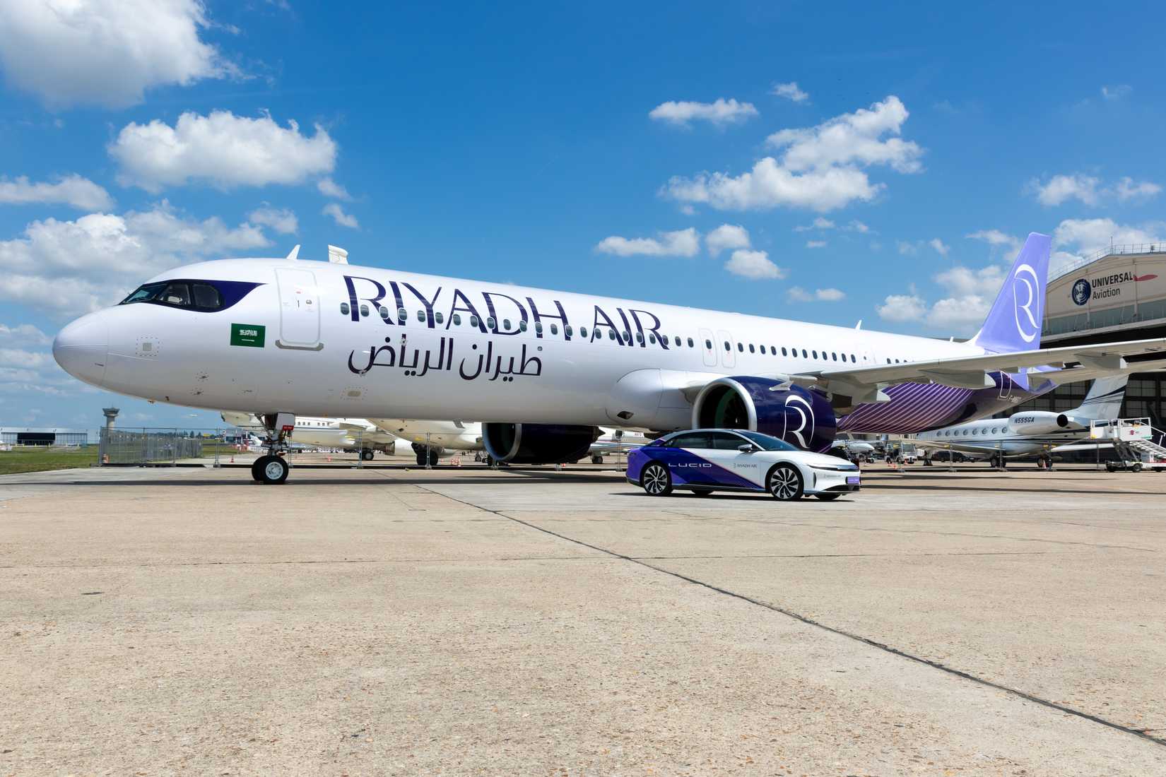 Riyadh Air A321XLR parked