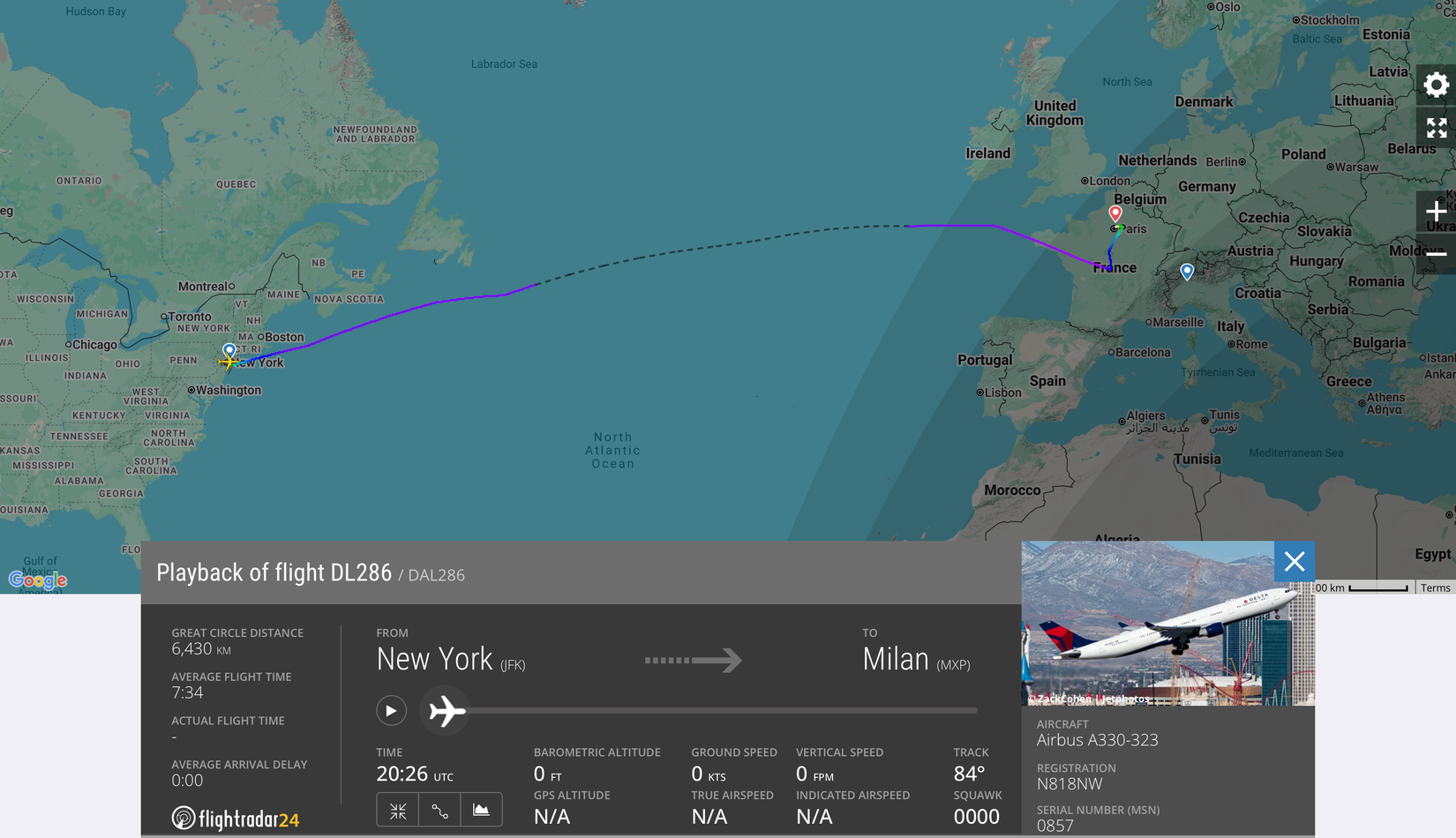 Delta Air Lines 286 Diversion