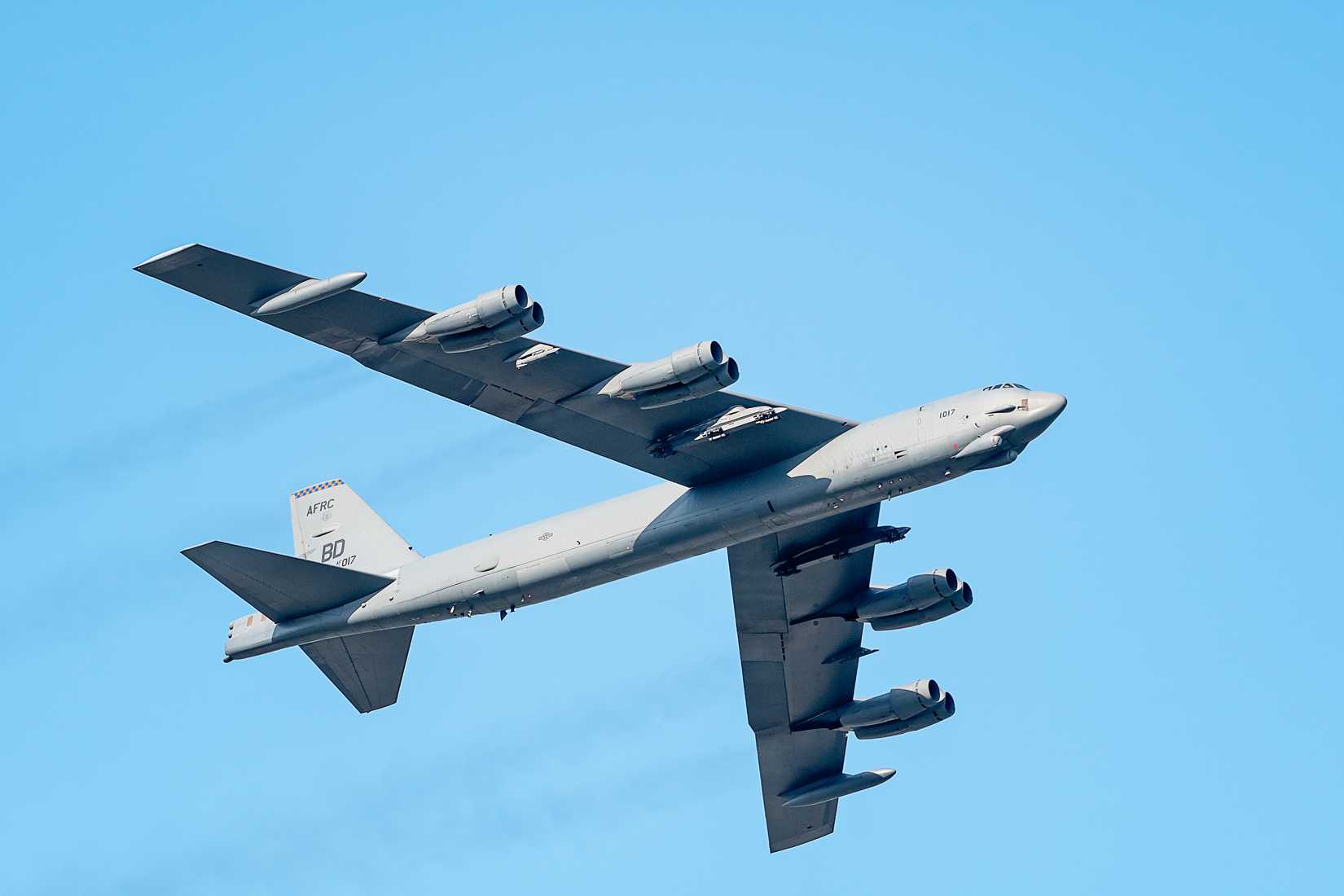 Boeing B-52 Stratofortress In Flight