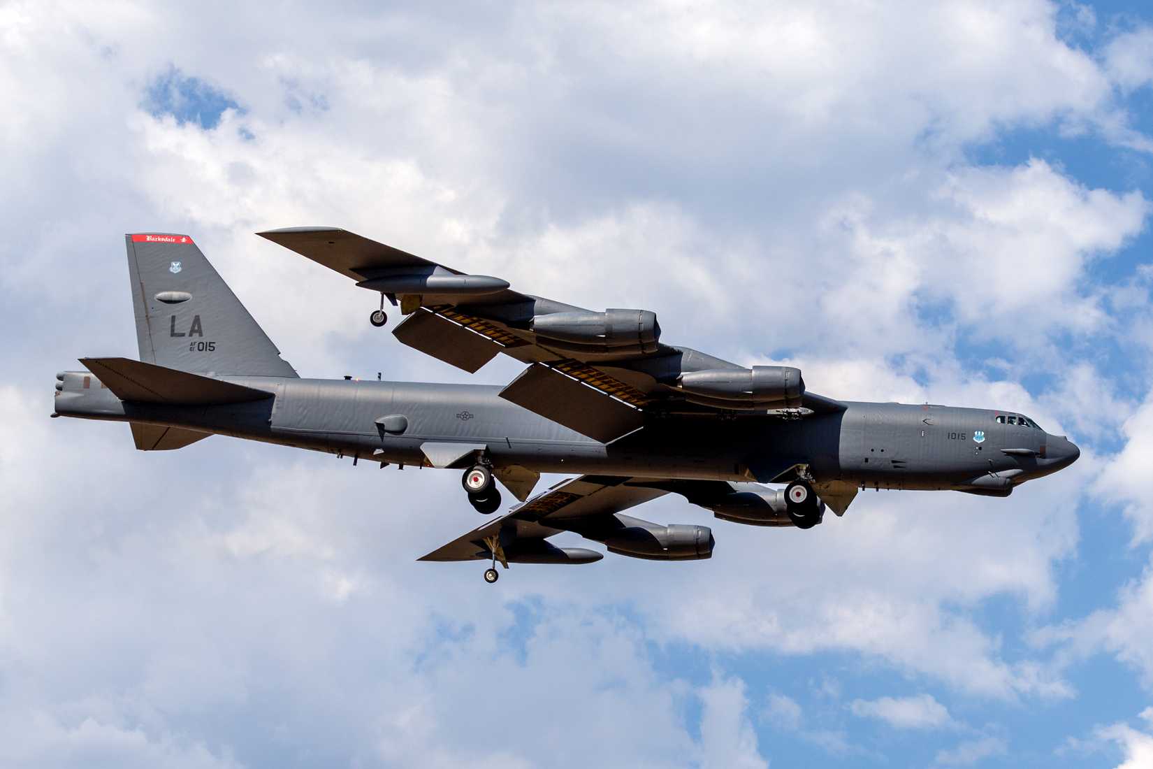Boeing B-52 Stratofortress On Approach
