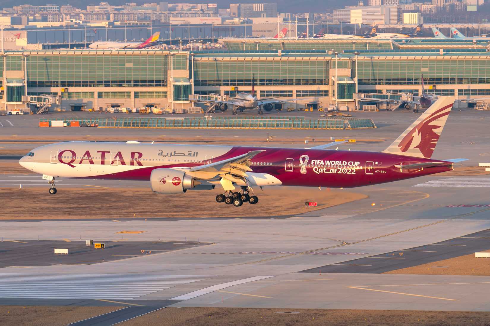 Qatar 777 World Cup Livery