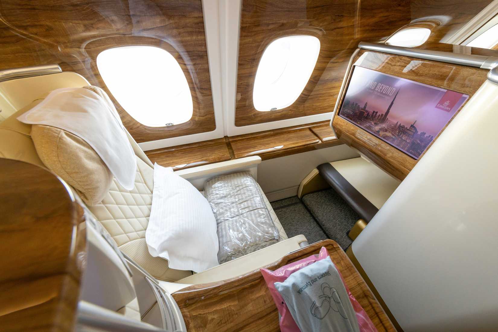 Emirates Airbus A380 business class