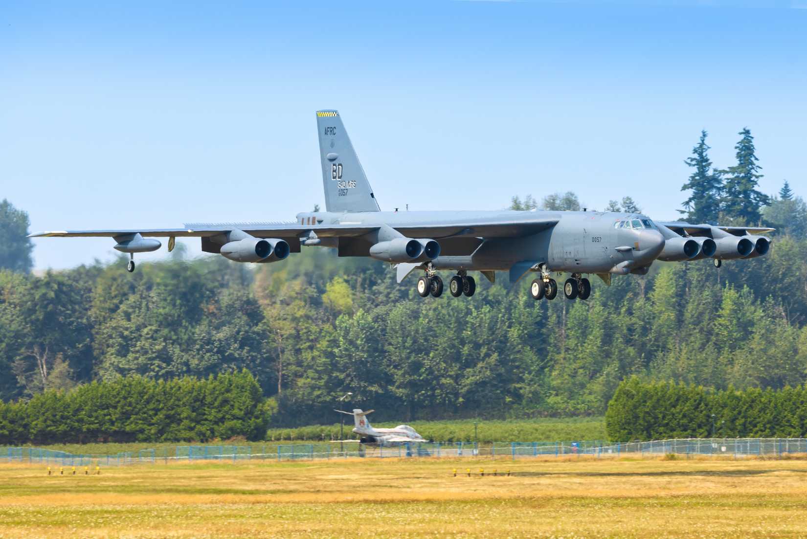 Boeing B-52 Stratofortress On Approach