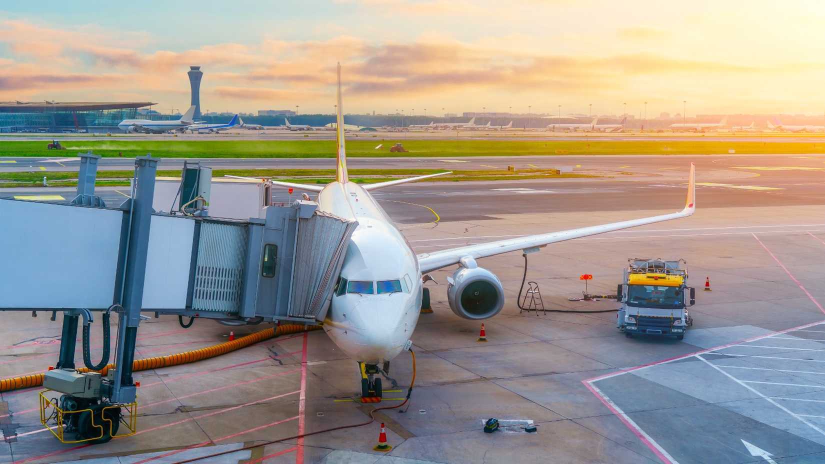 Boeing 737 At Gate