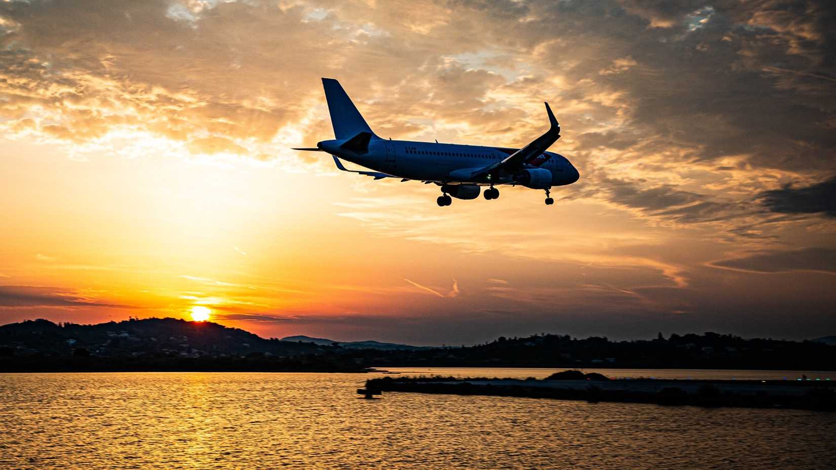 Airbus A320 Sunset Landing