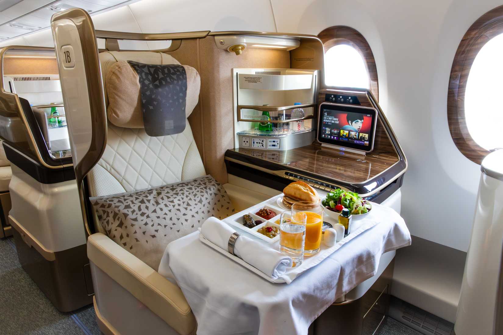 Emirates A350 business seat