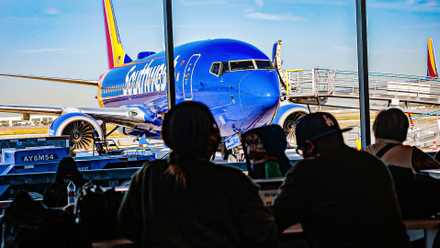 Southwest Airlines Boeing 737 at the gate