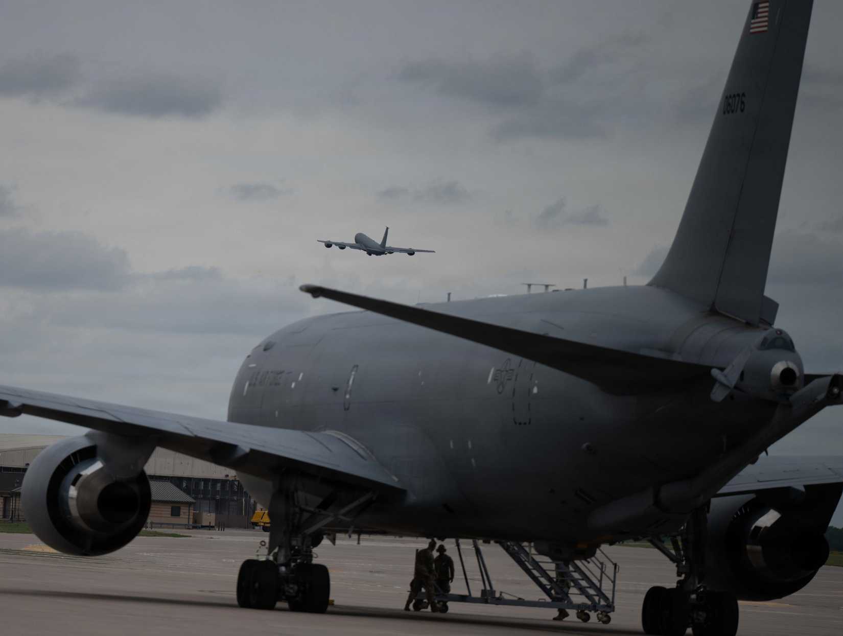 Team McConnell relocates its fleet of KC-135 Stratotankers and KC-46A Pegasus’ ahead of potential severe weather.