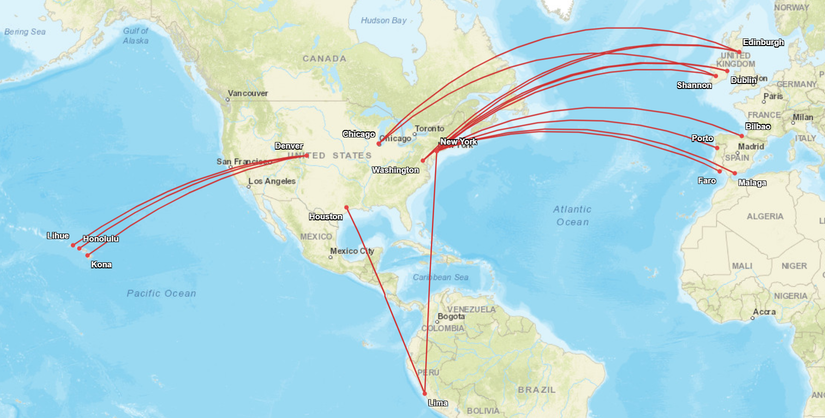 UA 757 Q3 Long Routes