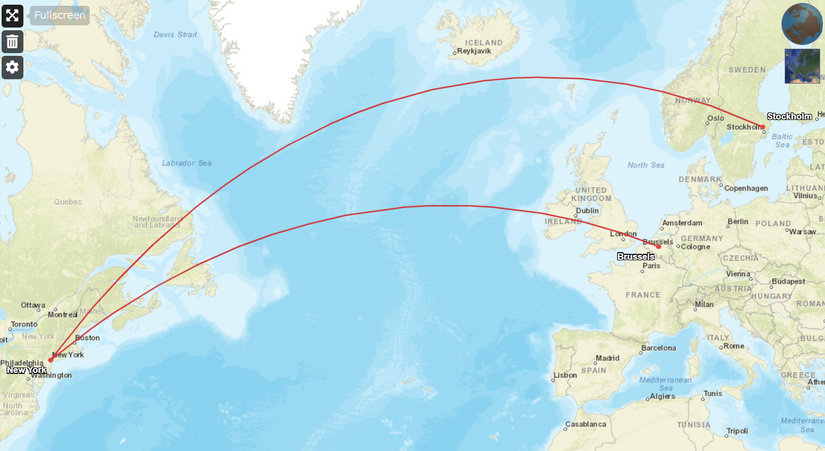 UA Cut 757 Routes