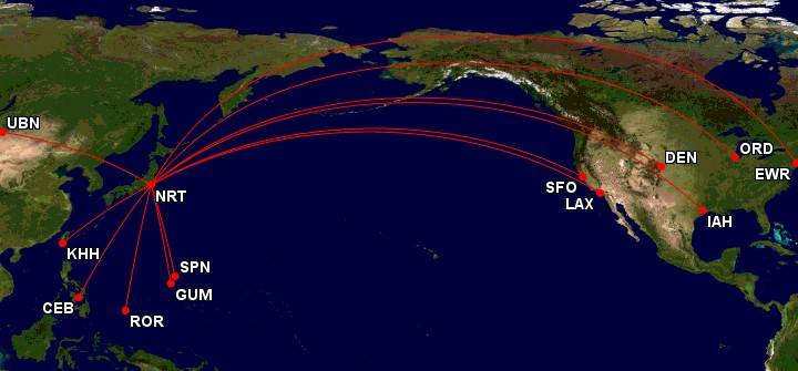 UA NRT Routes