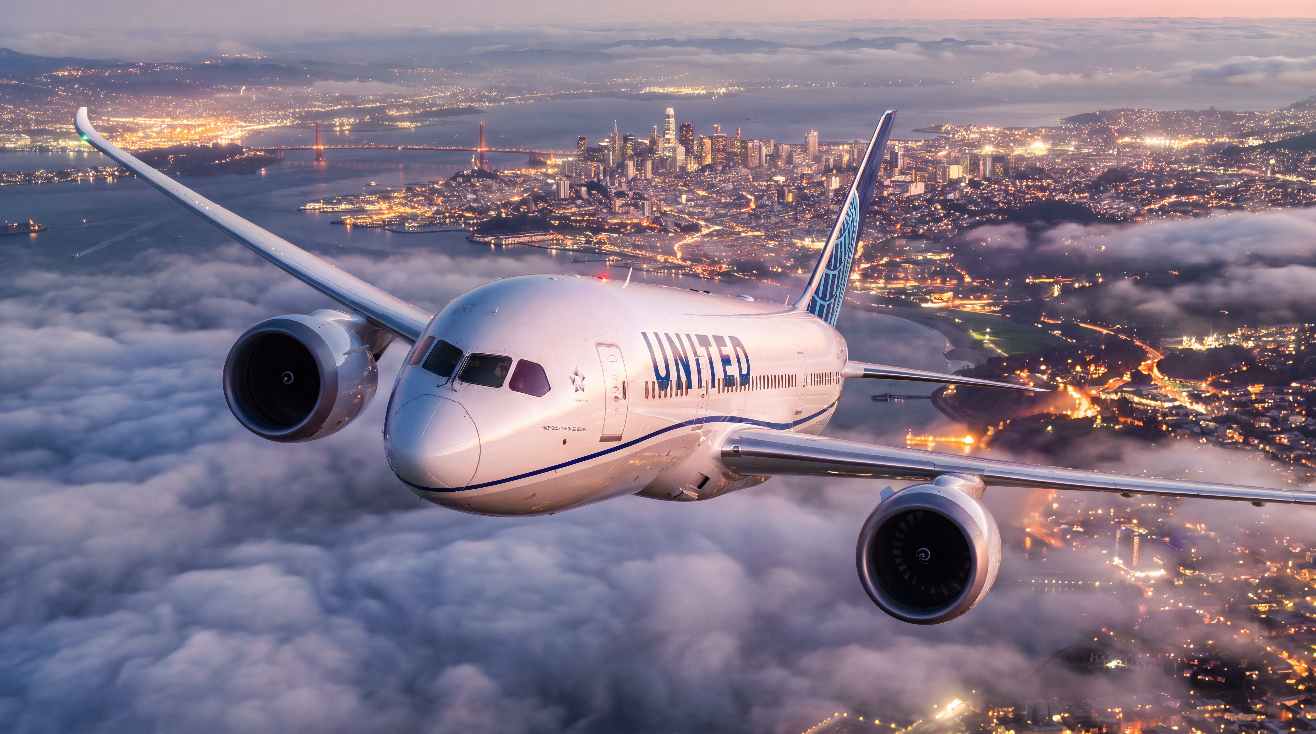 United Airlines Boeing 787 San Francisco mock up