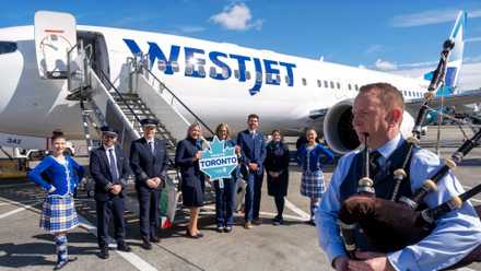 WestJet Toronto to Glasgow relaunch