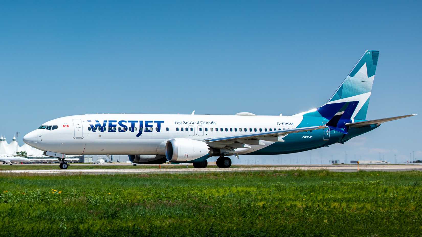 WestJet Boeing 737 MAX 8 taxiing