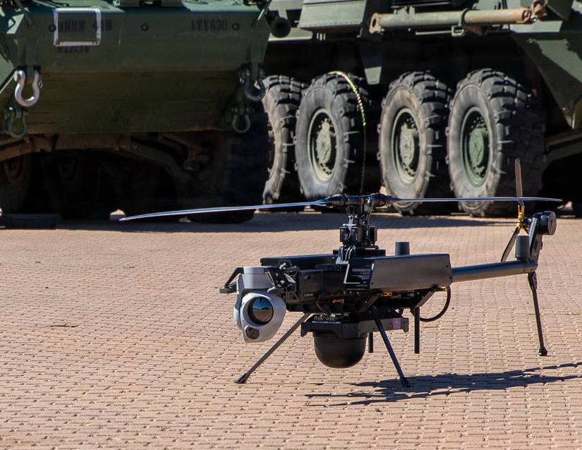A Ghost-X unmanned aircraft system prepares for takeoff during Ivy Sting 5 at the Mission Training Center, Fort Carson, Colorado, March 4, 2026.