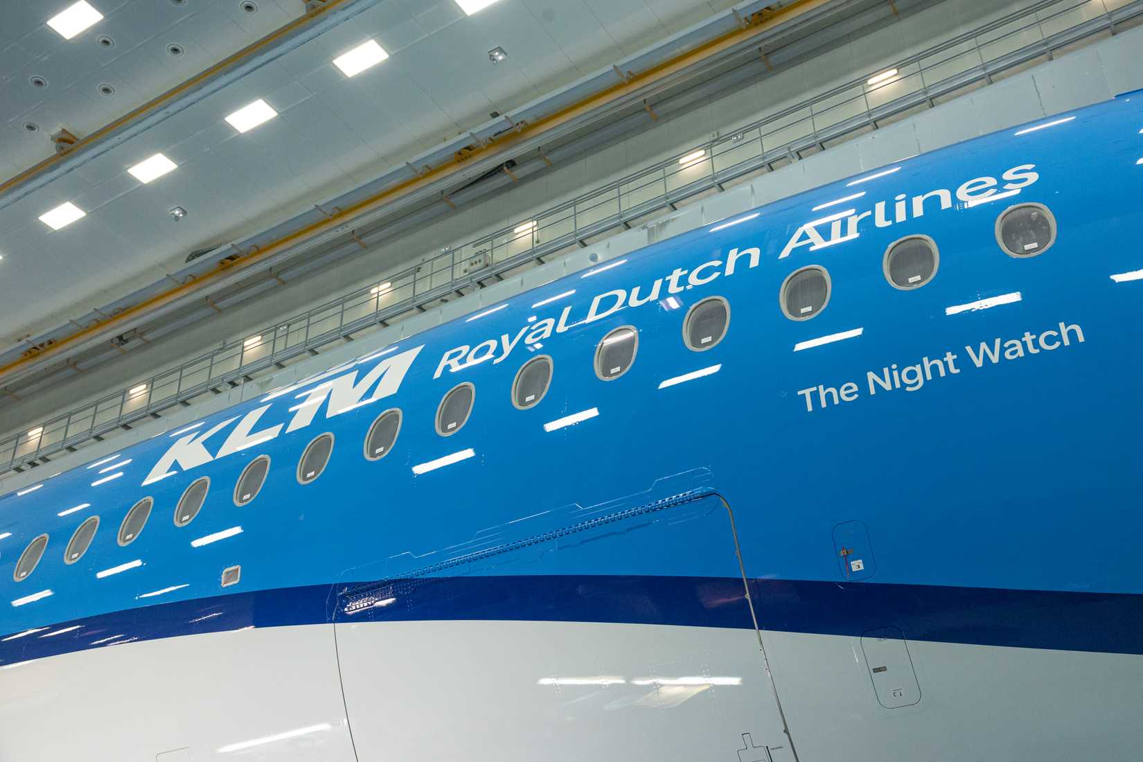 KLM Airbus A350 "The Night Watch" Close-up
