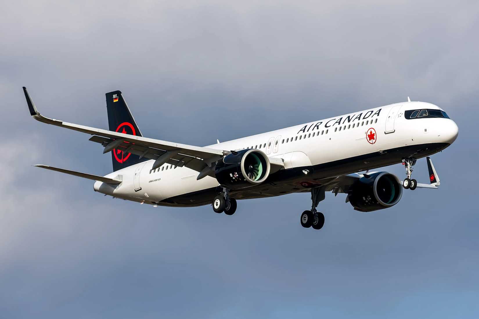Air Canada A321XLR on approach
