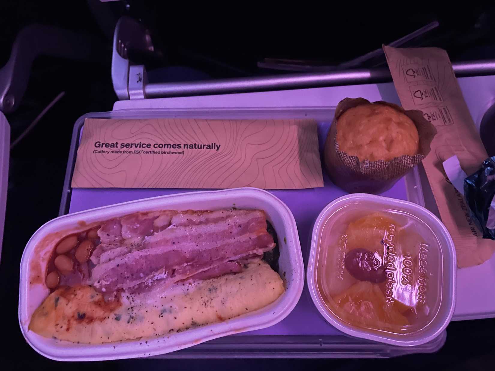Air New Zealand Airbus A320neo WORKS adults meal