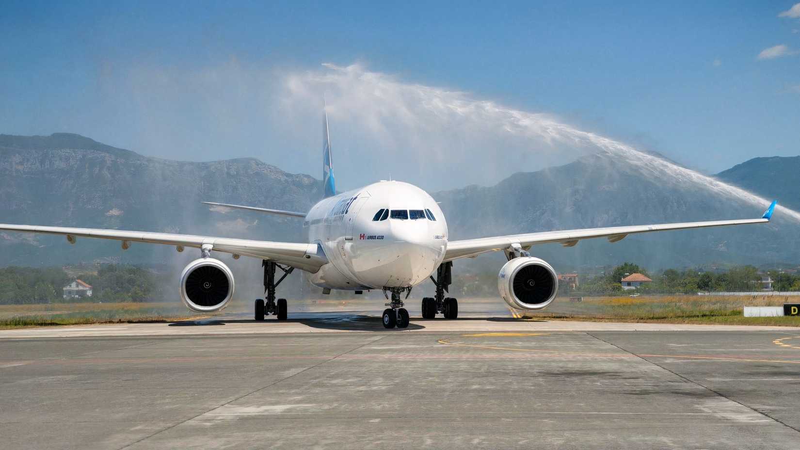 Air Transat Tirana arrival-3