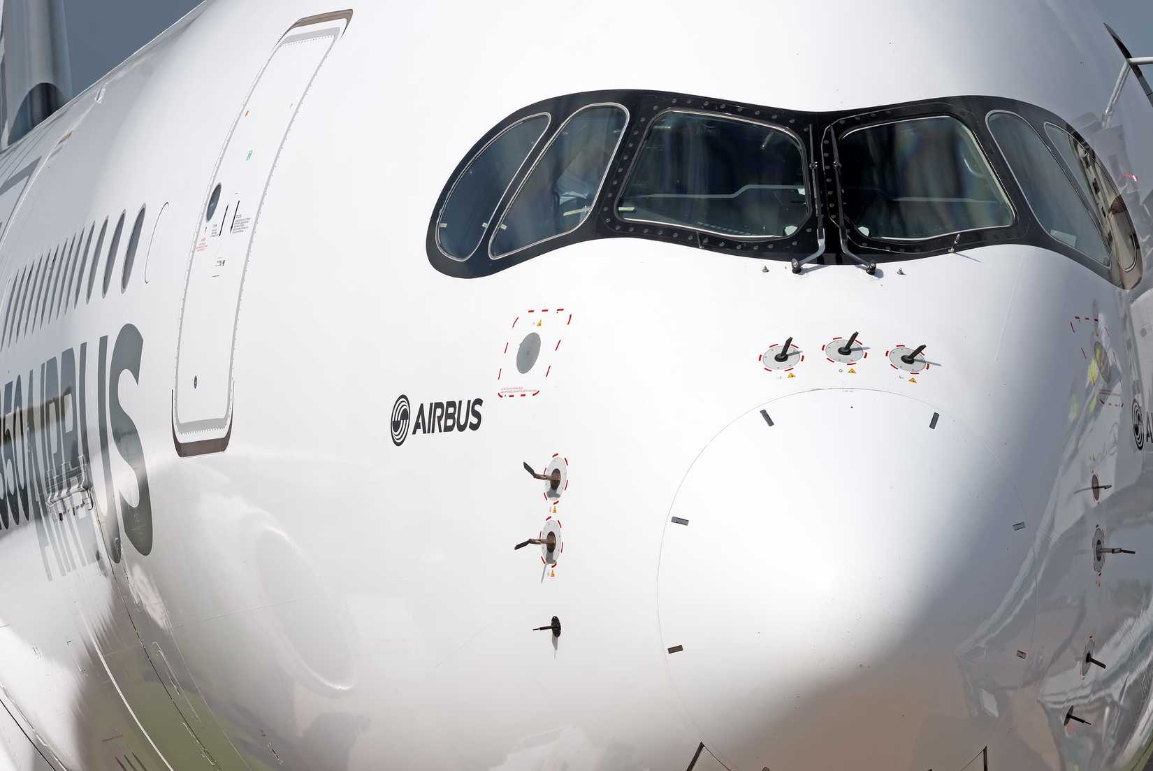 Airbus A350 nose close up