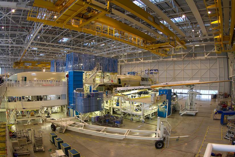 Airbus A350 assembly line Toulouse