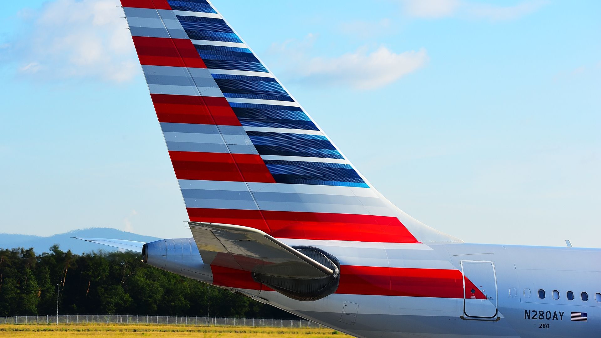 American Airlines Airbus A330-200 tail.