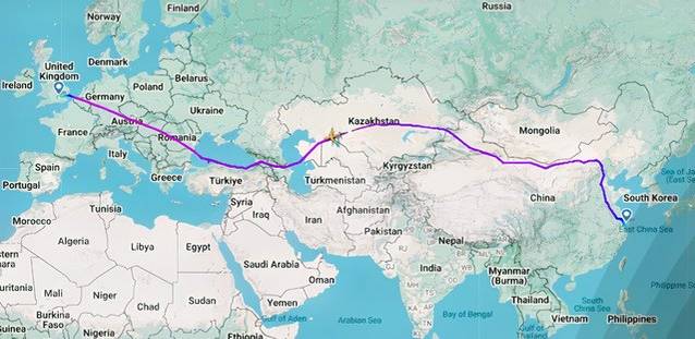 BA PVG-LHR routing