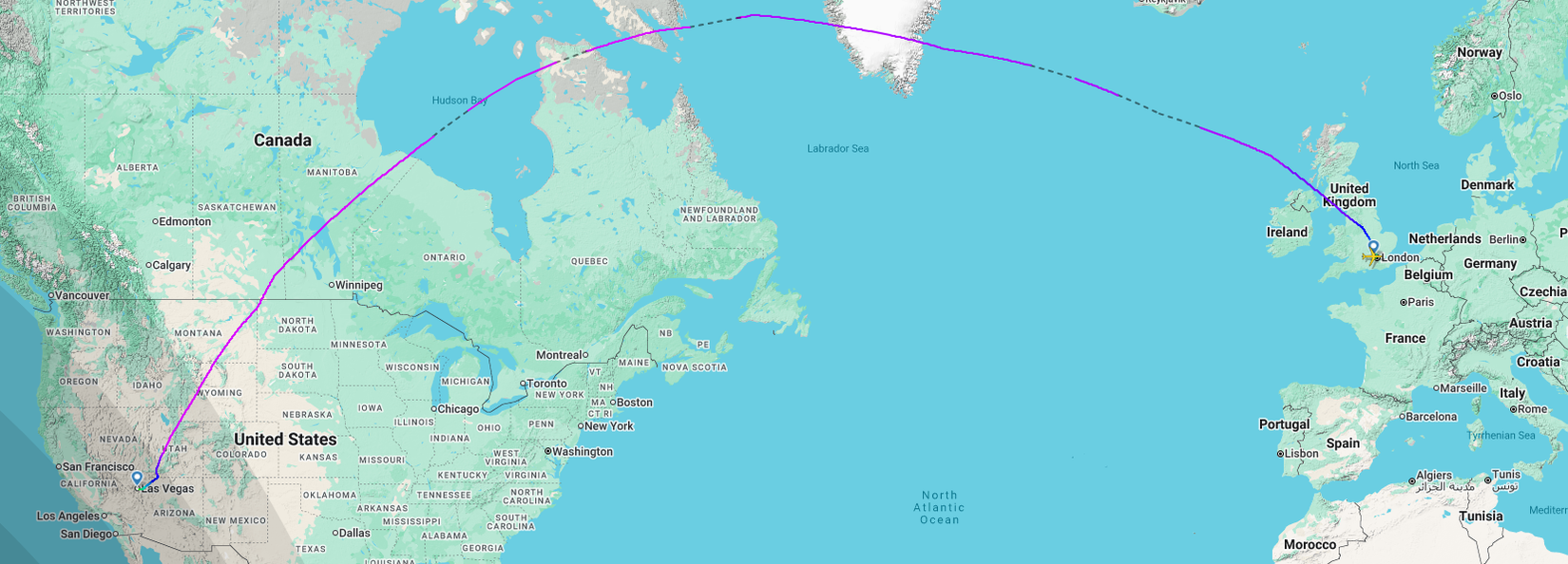 BA271 Route Map